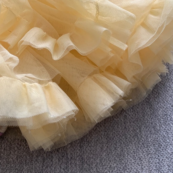 Disney baby girl 6-9 months Yellow Tutu Baby onesie with Headband Winnie Piglet - Picture 9 of 9